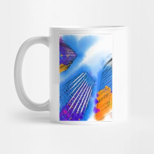 Sketched Towers Mug